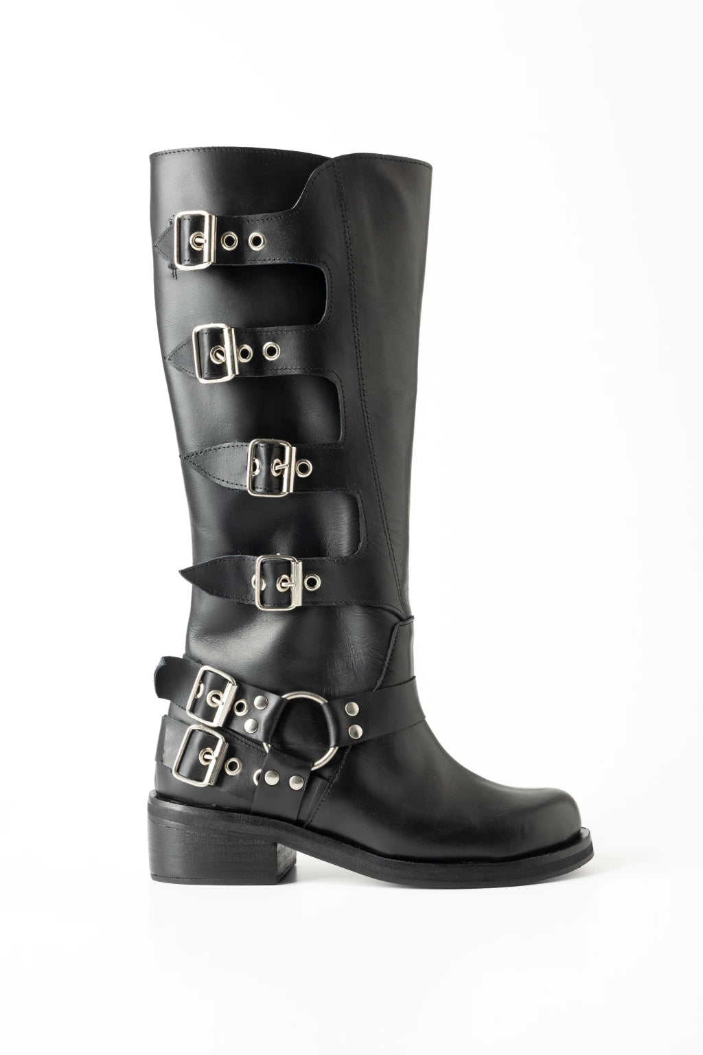 Tati Full Black Leather