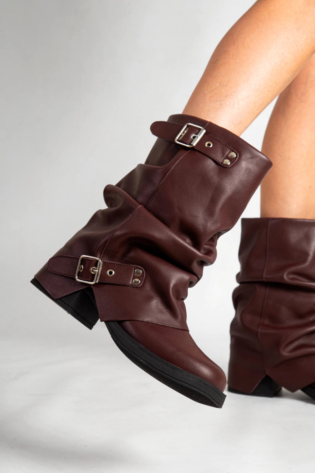 Heidi Brown Leather