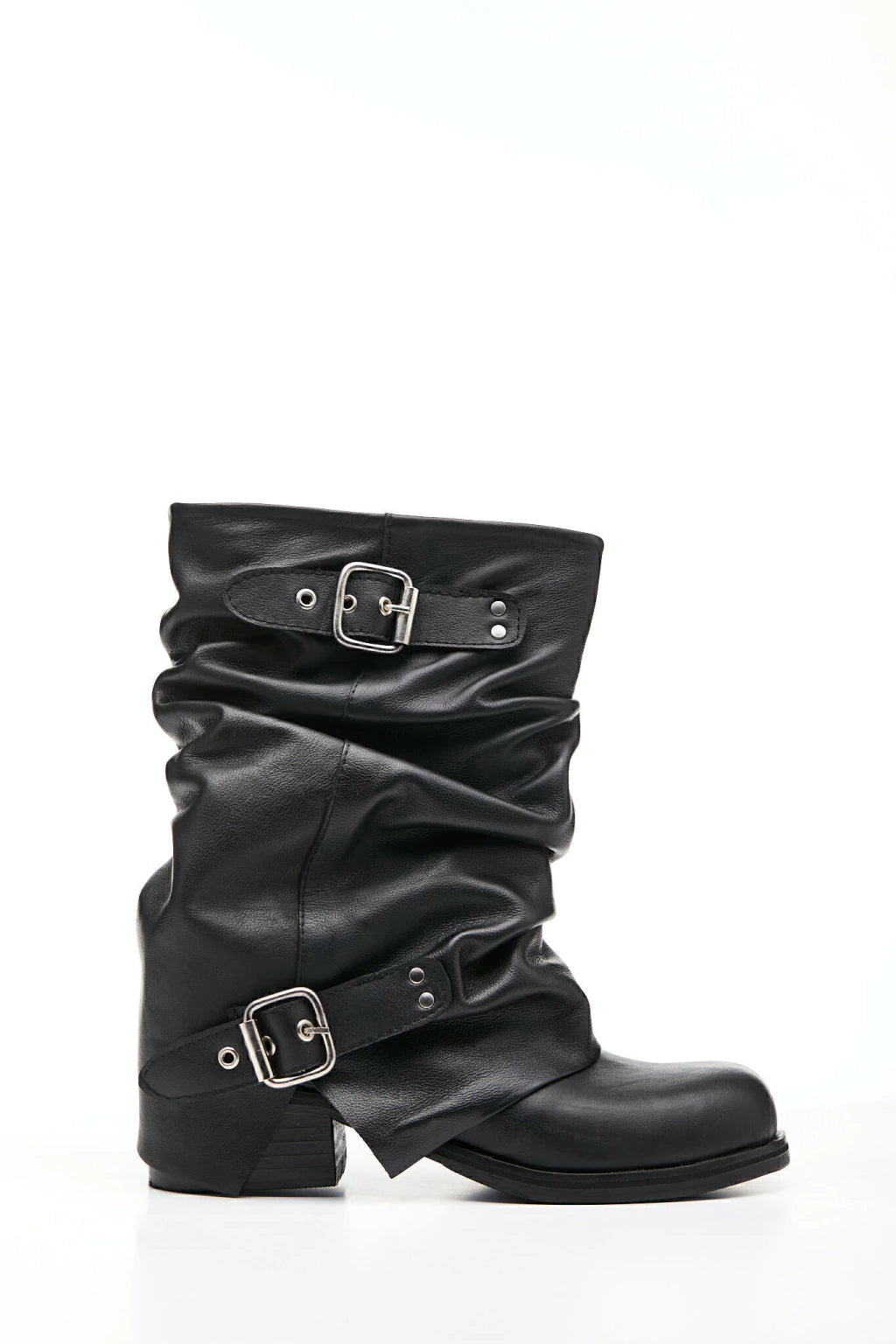 Heidi Black Leather