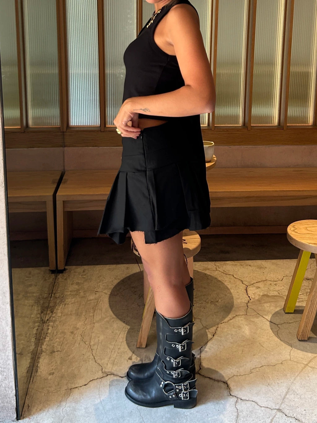 Tati Black Leather
