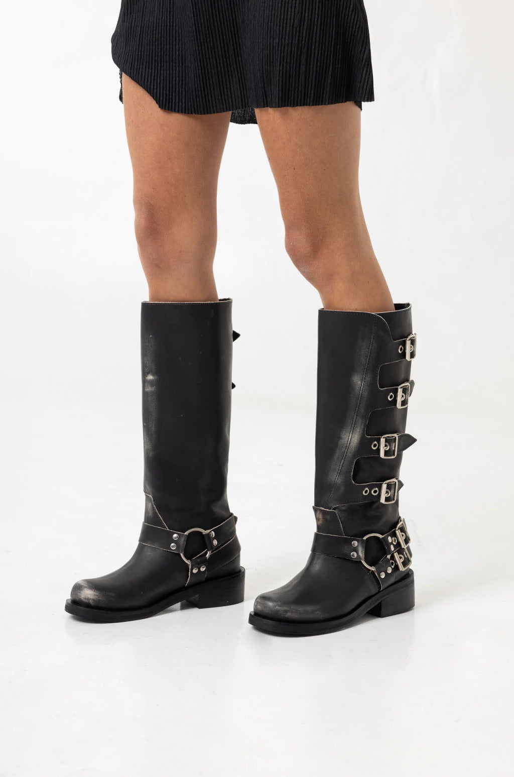 Tati Black Leather